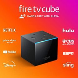 Amazon Fire TV Cube Media Player with 2nd Gen Alexa Voice Remote