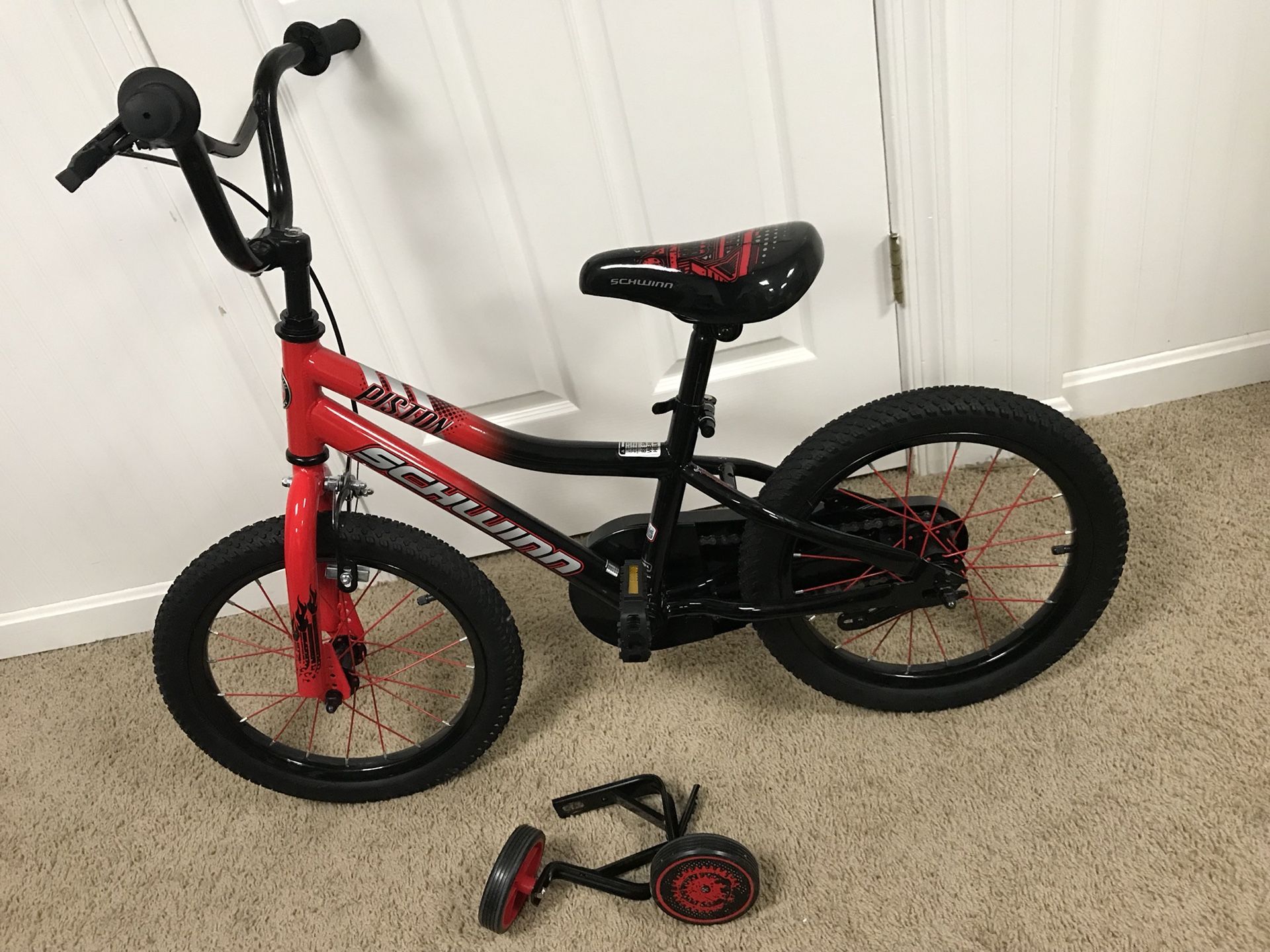 Schwinn 16” Smart Start bike with training wheels (childs bicycle)