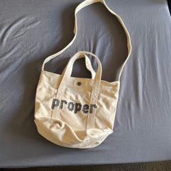 Proper Over The Shoulder/ Crossbody Mini Canvas Tote