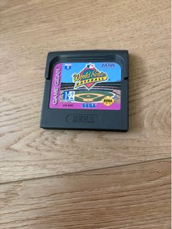 Sega game gear World Series baseball