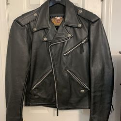 Woman’s Leather Harley Davison Jacket 