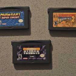 Three Game Boy Advance Games