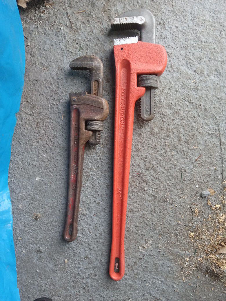 "Pittsburgh & Ridgid"..Pipe Wrenches 