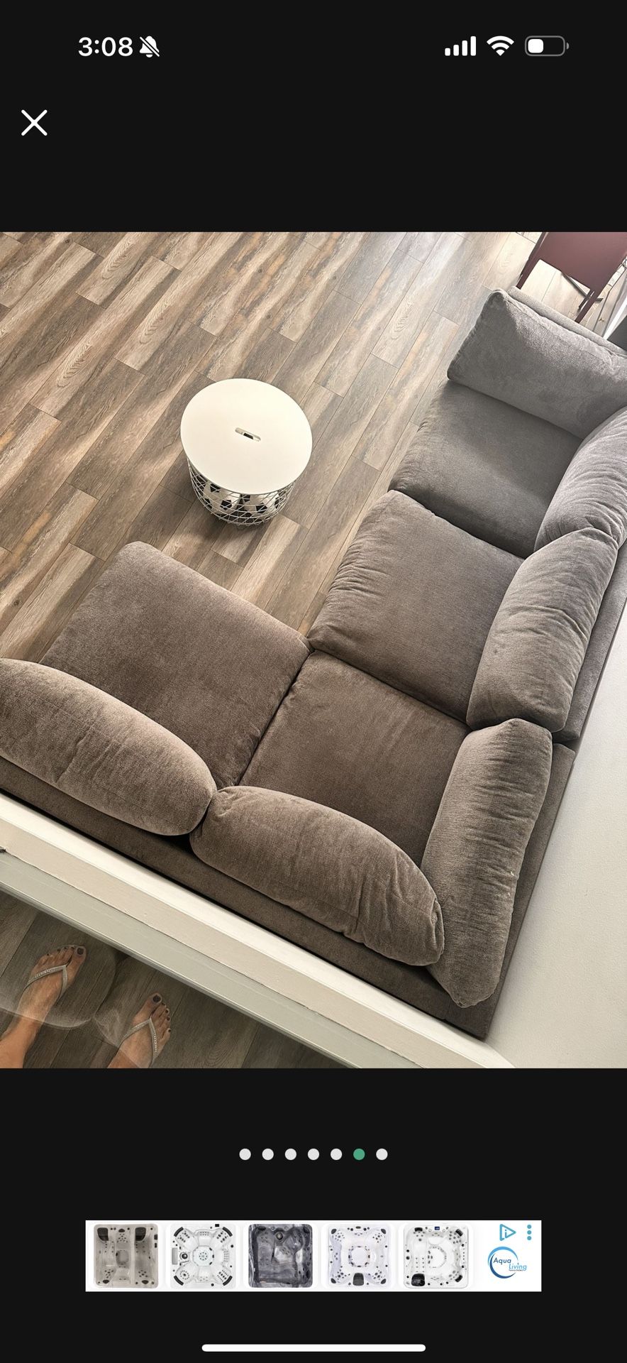 Sofa grey Sectionals 
