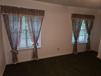 Vintage flower curtains set