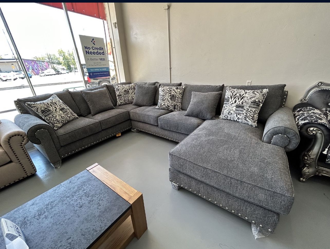 Sectional Dark Grey