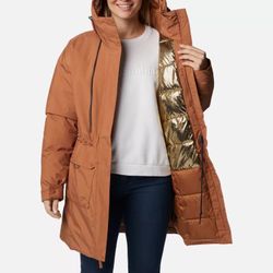 Brand new Columbia Rosewood Parka camel brown 3x 