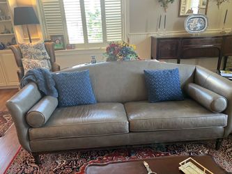 Ethan Allen Leather Sofa