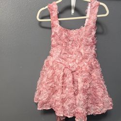 Pink flower dress