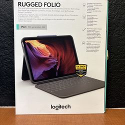 Logitech Rugged Folio Keyboard Case for iPad 10th Gen & iPad A16 *NEW*