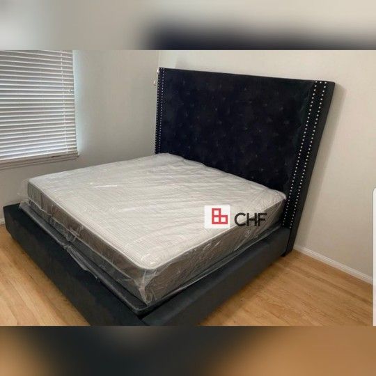 New Queen / California king / Eastern King Size Bed Frame ( Mattress Sold Separately ),New Products : American Fashion Style Bags On Sale