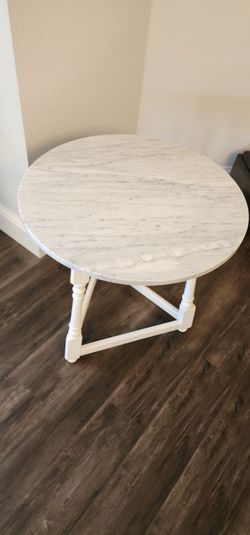 Carrara Marble Side Table