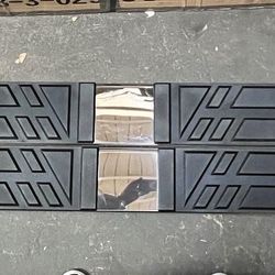 La Zona Auto Parts Quad extended cab 6 inch chrome running boards estribos 6 pulgadas Chevrolet GM Ford Dodge Toyota 