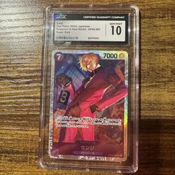 One Piece TCG Sanji Gem Mint 10