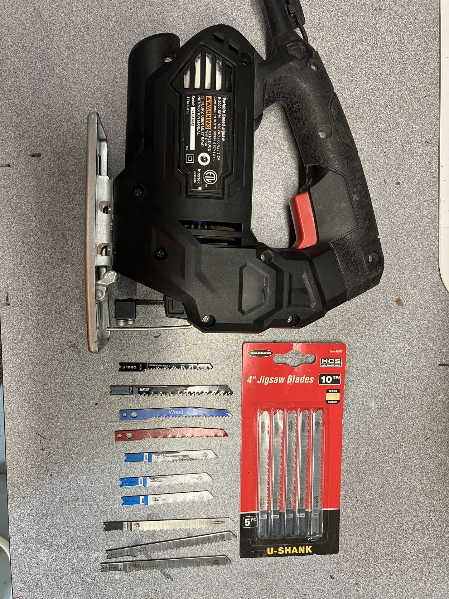 Variable Speed Jig Saw