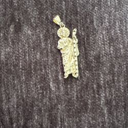 gold plated san judas, 23or24inch