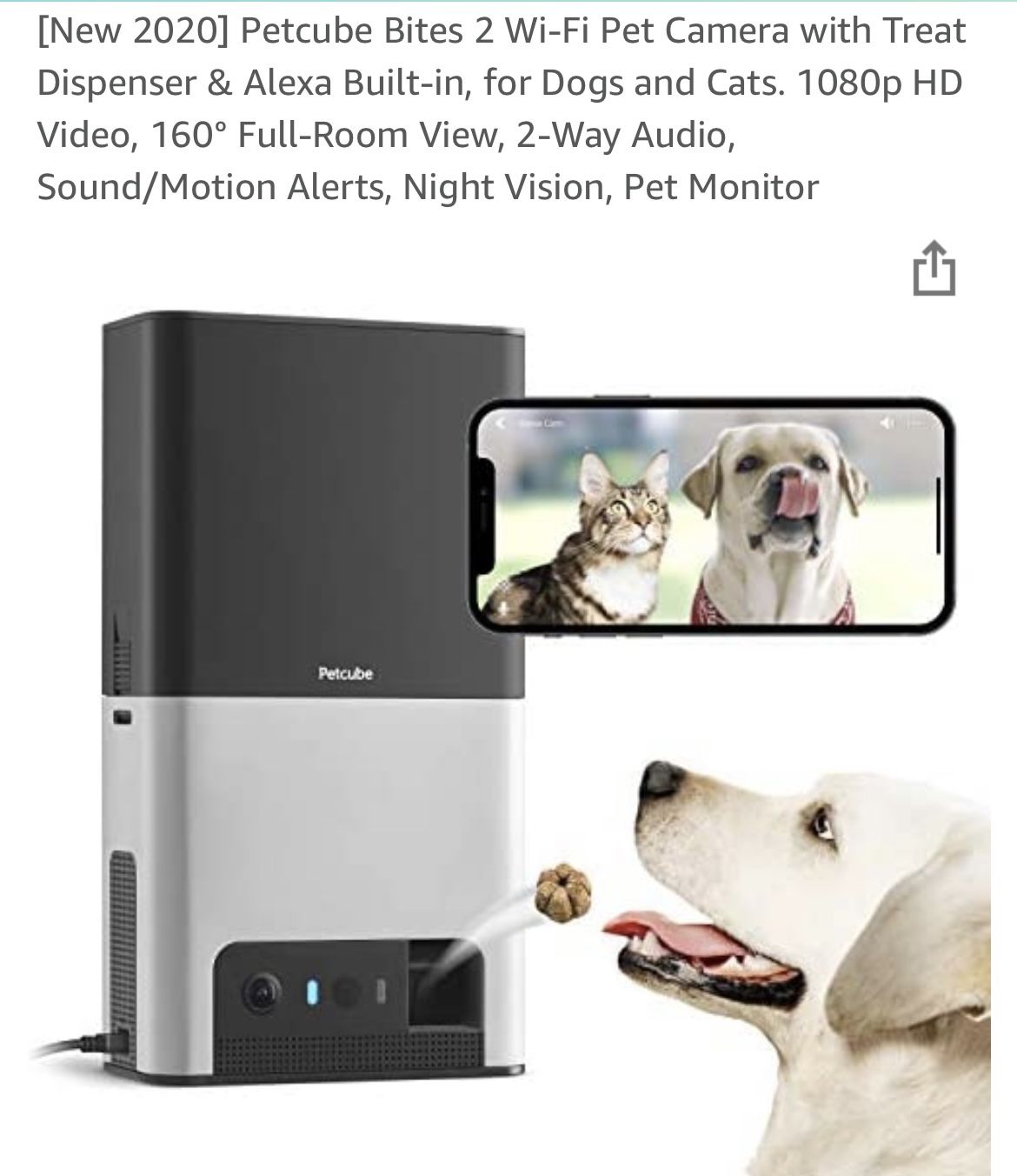 Petcube BITES WiFi Pet camera and Treat Dispenser