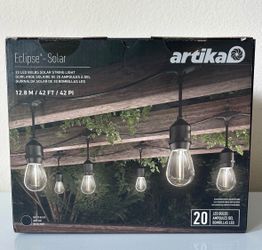 Artika Eclipse Solar String Light with Remote 40ft