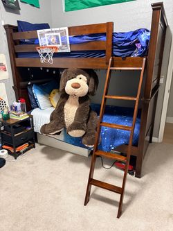 Twin Bunk Bed - Solid Wood