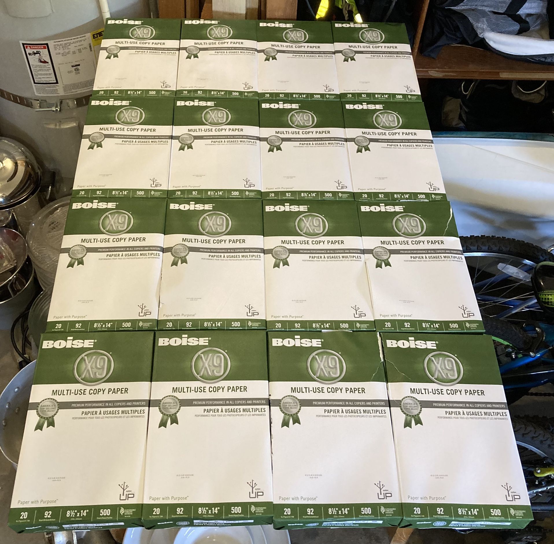 Boise Printer Paper Lot (18) 8 1/2’’ X 14’’ 500 Sheets