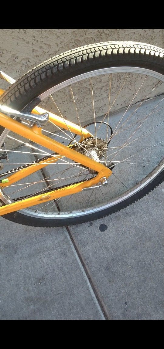 Cannondale Birkenstock Mountain Bike Made In USA Yellow 21 Inch
