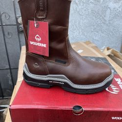 WOLVERINE COMPOSITE TOE BOOTS SIZE 8