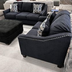Living Room Furniture Set 📐 Sofa And Loveseat Set Color Options⭐$39 Down Payment with Financing ⭐ 90 Days same as cash 