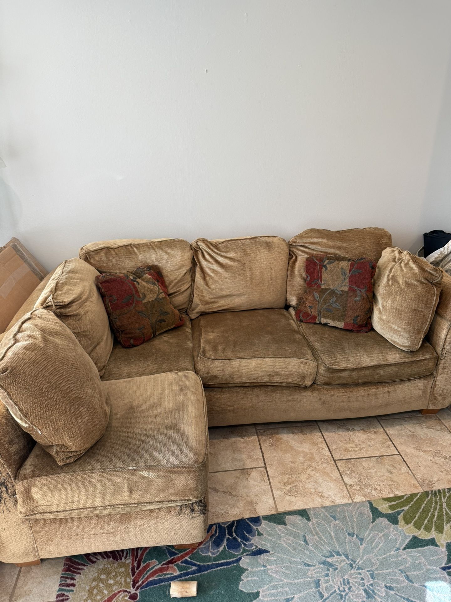 Gold Sectional Sofa
