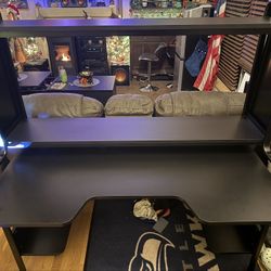 IKEA FREDDE Gaming Desk – Like New – Black
