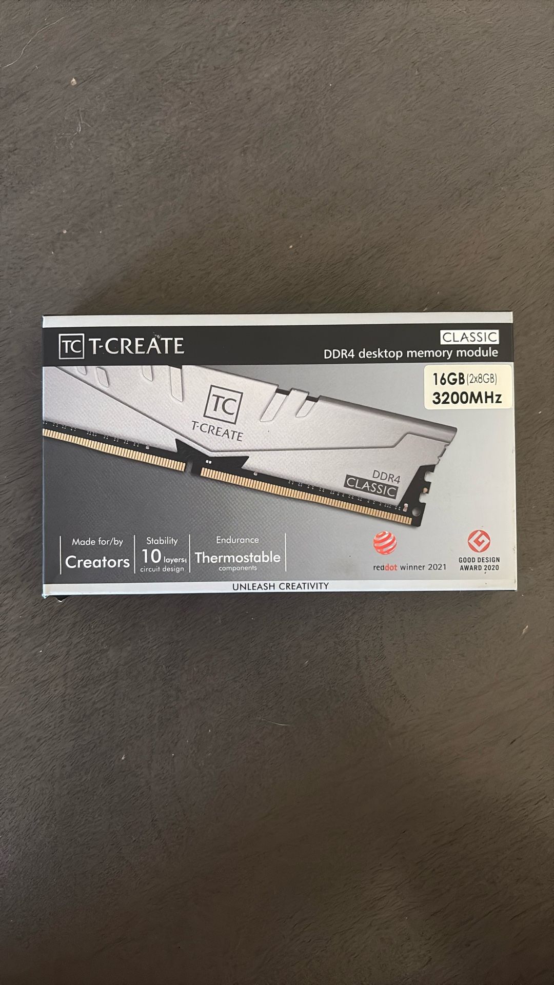 T-create DDR4 Memory 2x8 GB 3200Mhz