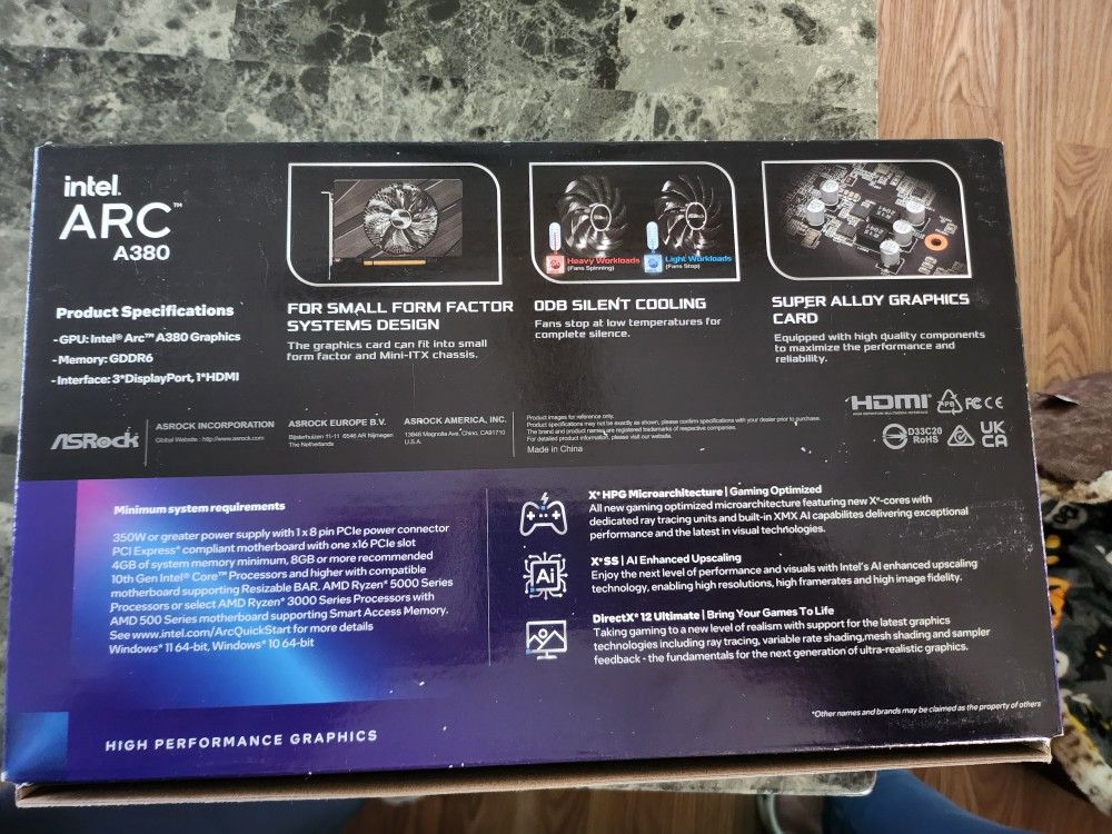 Intel Arc A380 Challenger ITX 6GB OC