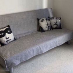 IKEA Lovas Gray Sleeper Sofa Bed Futon