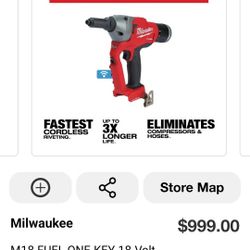 Milwaukee
M18 FUEL ONE-KEY 18-Volt Lithium-Ion Cordless Rivet Tool (Tool-Only)