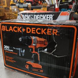 Black $ Decker 20V Max Lithium 2-Speed Drill/Driver 