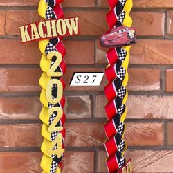 Custom Lightning Mcqueen Graduation Lei 