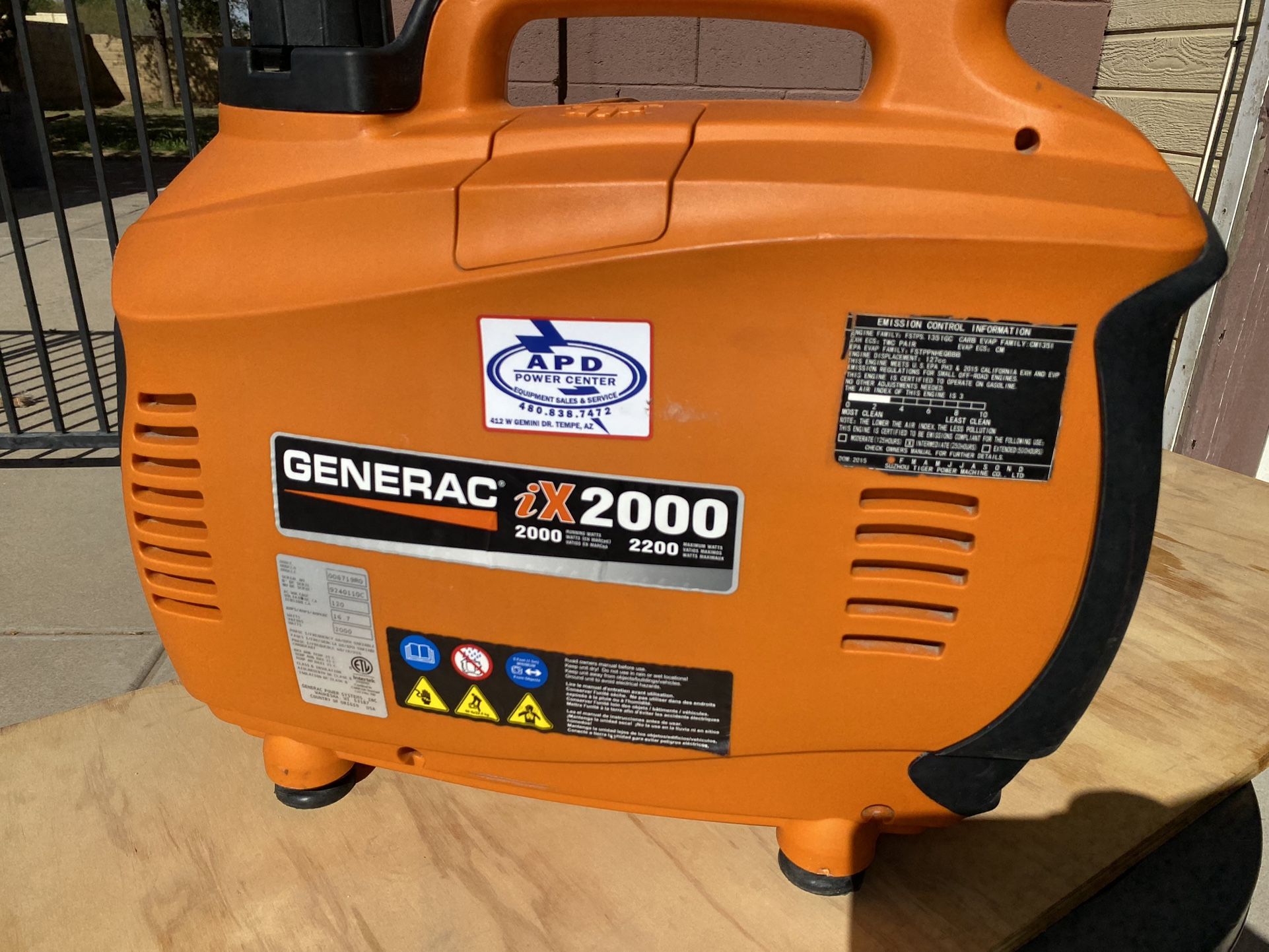 Generac IX2000 Generator for Sale in Chandler, AZ OfferUp