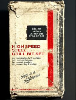 SNAP-ON HIGH SPEED STEEL DRILL BIT SET
