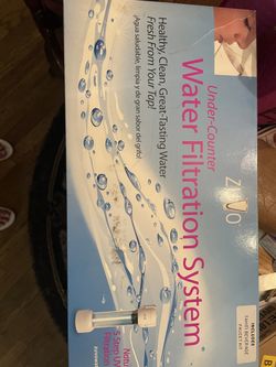 Under counter water filtration system