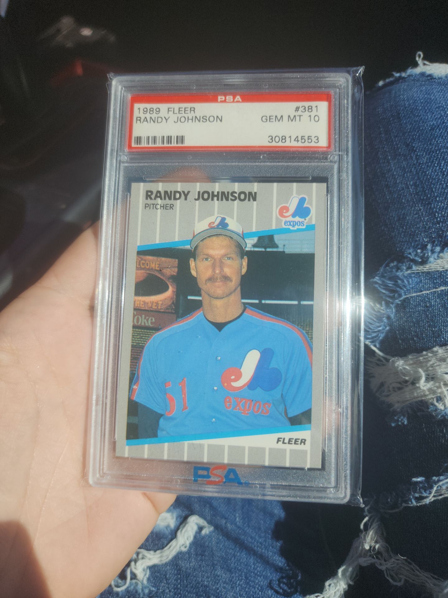PSA GEM MINT 10 1989 Randy Johnson #381