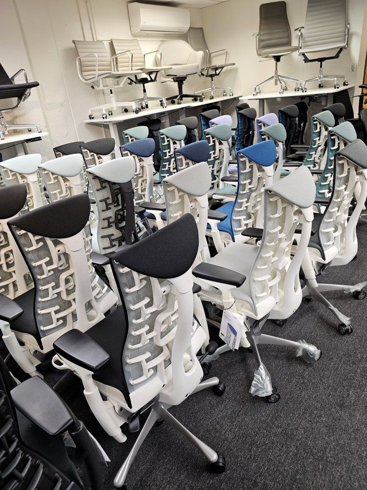 BRAND NEW! HERMAN MILLER LOGITECH X GAMING EMBODY, DESK CHAIRS, OFFICE CHAIRS