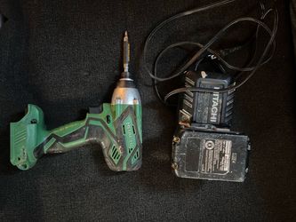 Hitachi Cordless Impact Driver with Battery and Charger