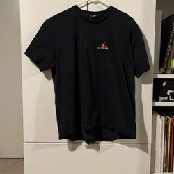 Derschutze Black Embroidered T-Shirt