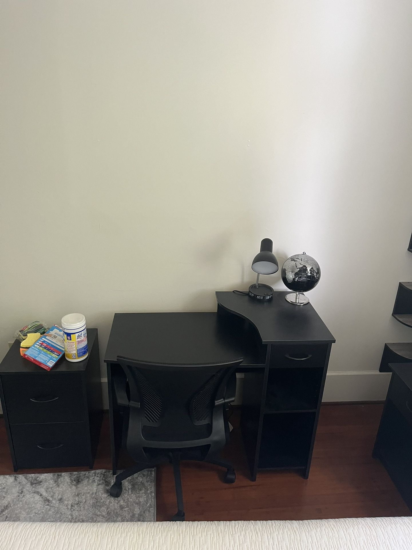Black IKEA Desk & Desk Chair