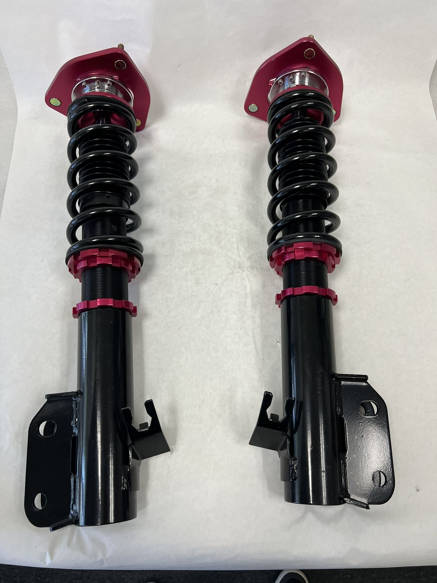 Two Rear Coilover Suspension FIT 02-07 Subaru Impre WRX Sedan 4D NON Adj.Deamper RED