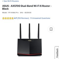 ASUS - AX5700 Dual-Band Wi-Fi 6 Route

