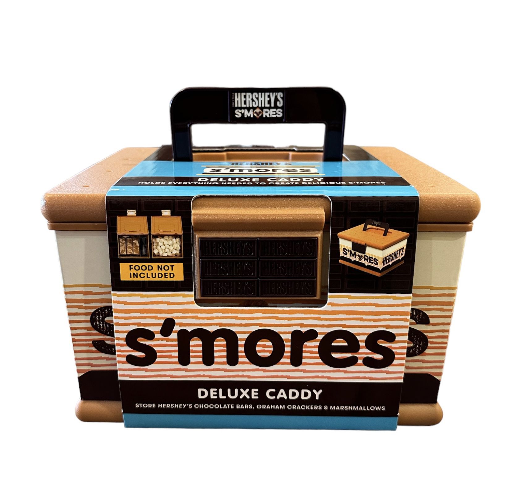 NEW Hershey's S'mores Deluxe Caddy - Removable Tray & Carrying Handle Camping