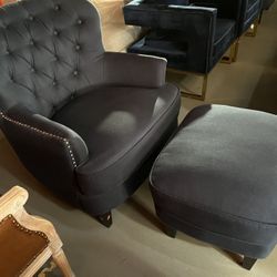 Chair And Ottoman Set