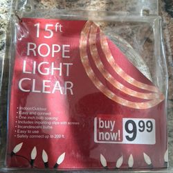 Clear Rope Light - 15 Feet Long