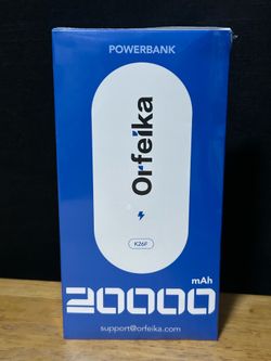Orfeika 20000mAh Power Bank K26F - New Sealed Box