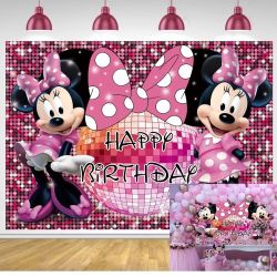 5x7 Minne Mouse Birthday Backdrop